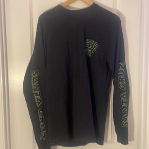 Black Santa Cruz long sleeve shirt